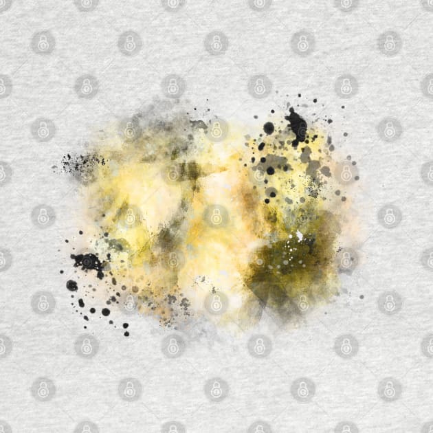 Yellow abstract watercolor background by HJstudioDesigns